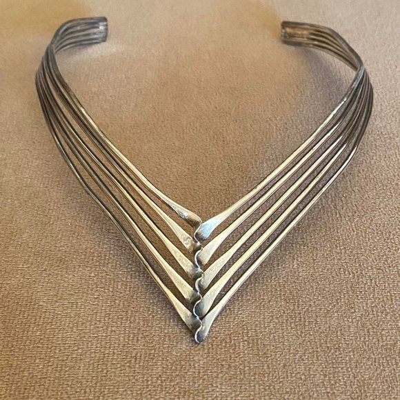 Vintage 80s choker collar necklace - Picture 1 of 3